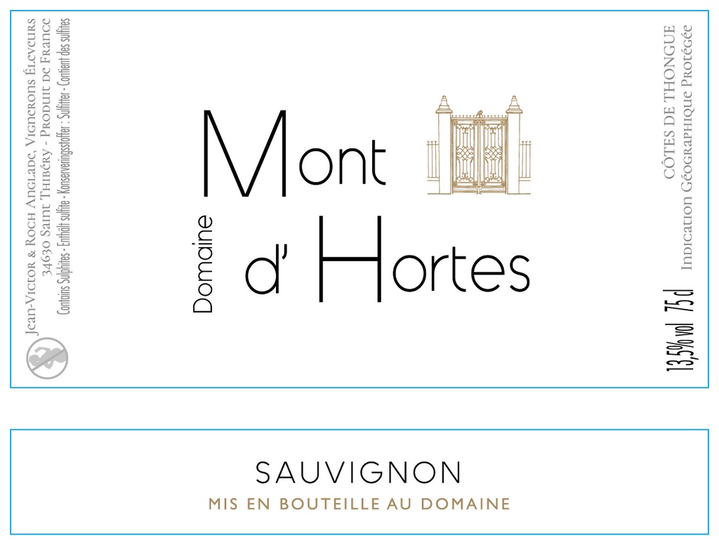 Mont d'Hortes - IGP Thongue - Sauvignon 2022