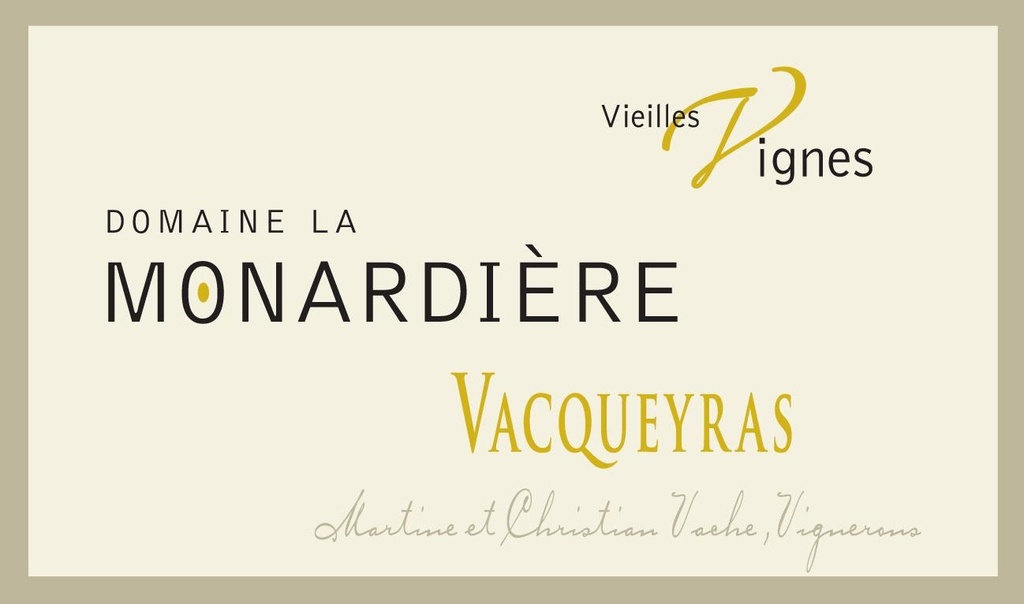 [3544] Domaine La Monardière - Vacqueyras Vieilles Vignes 2020