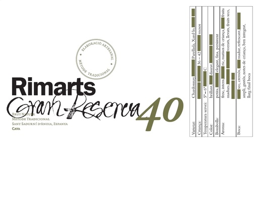 [2497] Rimarts - 40 Brut Nature Gran Reserva 2017