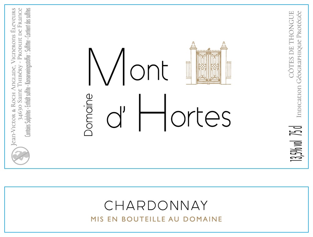 Mont d'Hortes - IGP Thongue - Chardonnay 2023