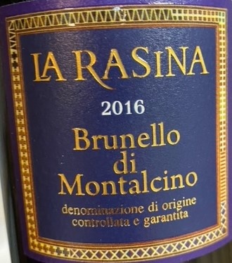 La Rasina - DOCG Brunello di Montalcino 2019