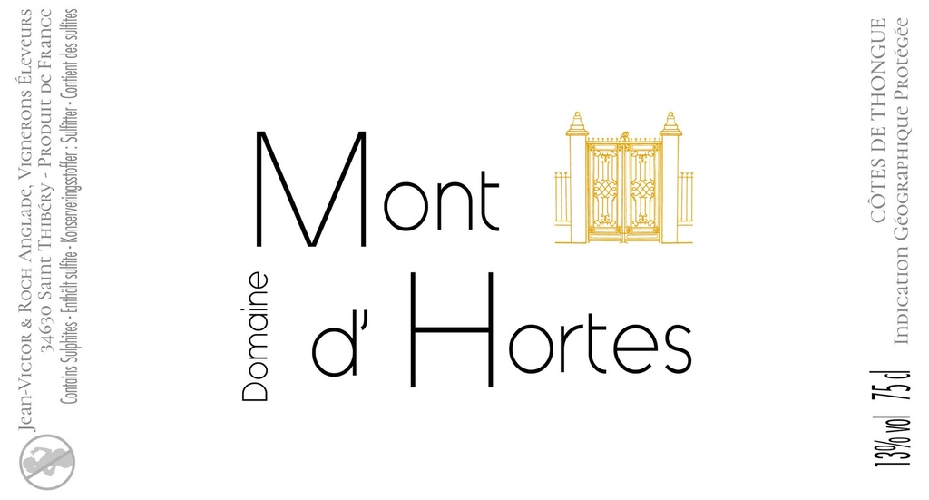 Mont d'Hortes - IGP Thongue - Cuvée des 4 Saisons rosé 2024